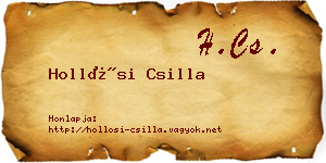 Hollósi Csilla névjegykártya